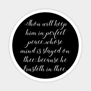 Isaiah 26:3 Bible Verse KJV Text Magnet